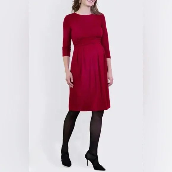 knee length dresses for ladies Holy Grail Nursing Dress - Long Sleeve - Black main image 0